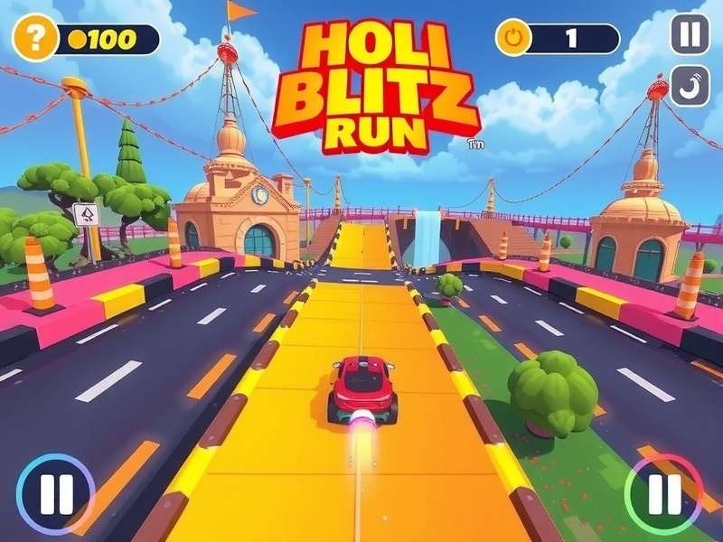 Holi Blitz Run strategy guide illustration